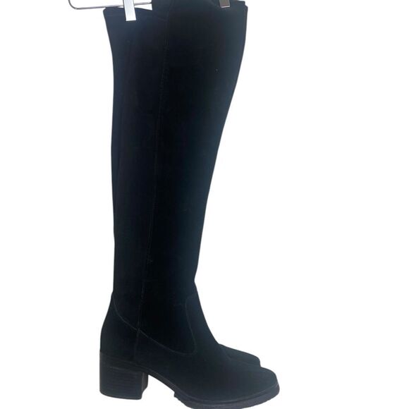 Vince Camuto 9.5 M Shianne 2 Stretch and Suede leather black over the knee - Picture 1 of 11